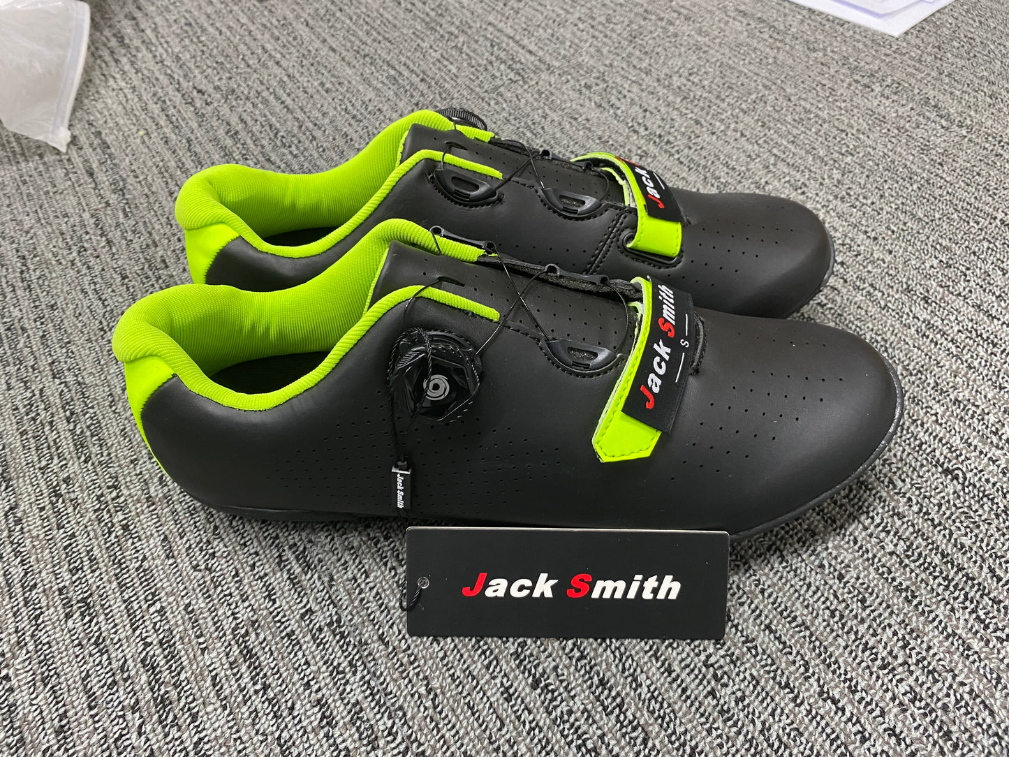 JACK SMITH Men's Cycling Shoes Road Cycling Riding Shoes Road Bike Shoes with Buckle- Roadway New