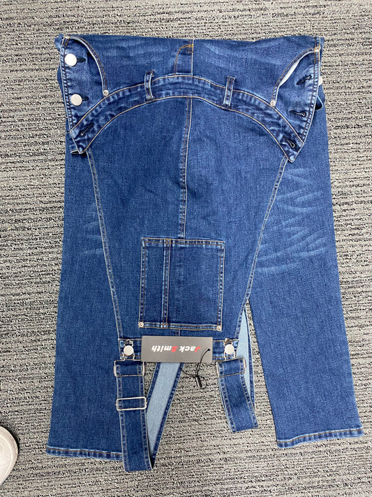 JACK SMITH 90s Retro Dungaree Utility Denim Jumpsuit Overalls